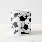Fußball-Collage Jumbo-Tasse (Vorderseite)