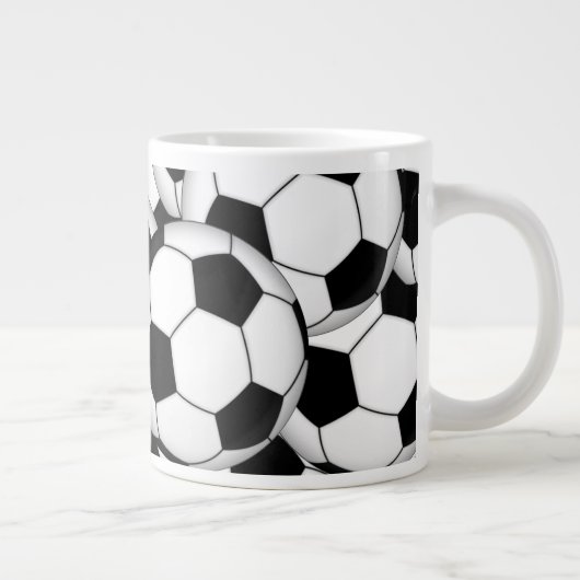 Fußball-Collage Jumbo-Tasse (Rechts)