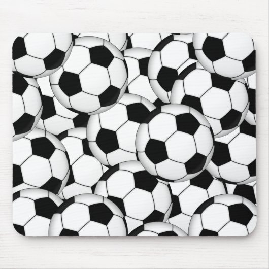 Fußball-Collage Mousepad (Vorne)