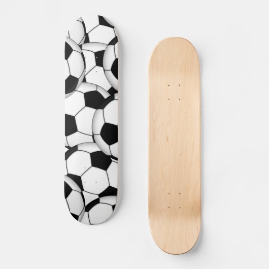 Fußball-Collage Skateboard (Vorderseite)