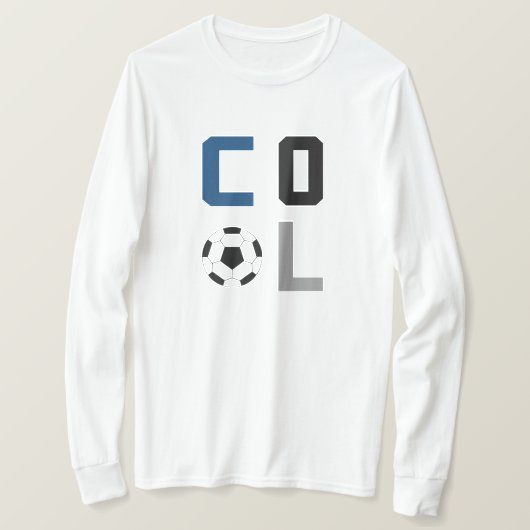 Fußball Cool (blau) T-Shirt (Design vorne)