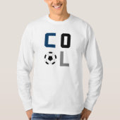 Fußball Cool (blau) T-Shirt (Vorderseite)