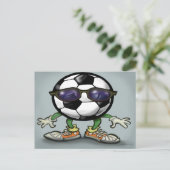 Fußball Cool Postkarte (Stehend Vorderseite)