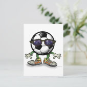 Fußball Cool Postkarte (Stehend Vorderseite)