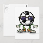 Fußball Cool Postkarte (Vorne/Hinten)