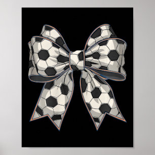 Fußball Coquette Bow Fußball Mama Mütter Tag Fußba Poster