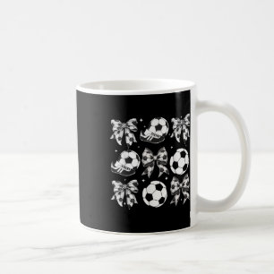Fußball Coquette Bow Girls Fußballspieltag Kaffeetasse