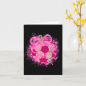 Fußball Coquette Schleife Brustkrebsbewusstsein Nk Karte (Gelbe Blume)