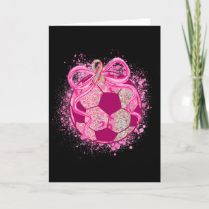 Fußball Coquette Schleife Brustkrebsbewusstsein Ro Karte