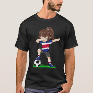 Fußball Costa Rica Jersey Flag Football Girls Wome T-Shirt