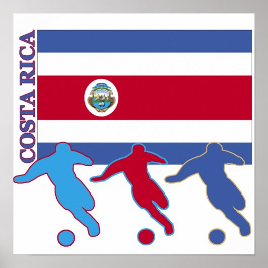 Fußball Costa Rica Poster (Vorne)