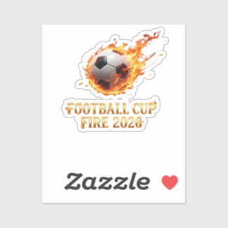 Fußball-Cup-Feuer 2026 Weltmeisterschaft Fußball Aufkleber