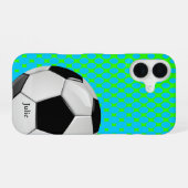 Fußball Custom iPhone 16 Hülle (Rückseite (Horizontal))