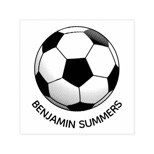 Fußball Custom Name Permastempel (Design)