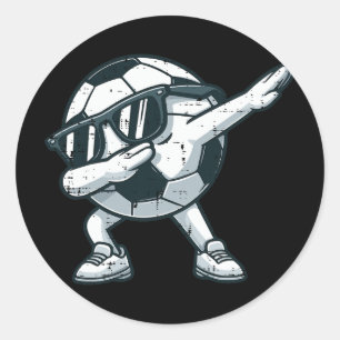 Fußball Dab Süß Fußball Spieler Jungen Kinder Tod Runder Aufkleber