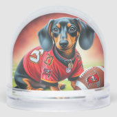 FUSSBALL-DACKEL SCHNEEKUGELN (Rückseite)