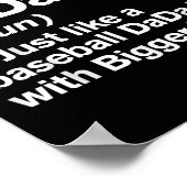 Fußball-Dada-Definition Lustiger Größerer Dada Poster (Ecke)