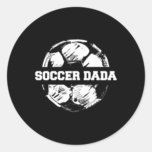 Fußball Dada Fußball Byll Split Lustiger Fußball P Runder Aufkleber (Vorderseite)