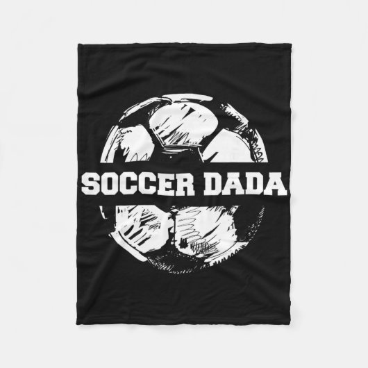 Fußball Dada Fußball Ll Split Lustiger Fußballvate Fleecedecke (Vorderseite)
