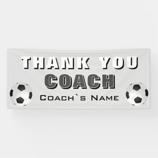 Fußball Danke, Coach Banner (Horizontal)