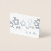 Fußball Danke Folienkarte (Vorderseite)