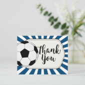Fußball danke Karte, Fußball danke Karte (Stehend Vorderseite)