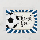Fußball danke Karte, Fußball danke Karte (Vorne/Hinten)