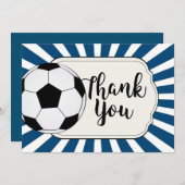 Fußball danke Karte, Fußball Feiertagskarte (Vorne/Hinten)