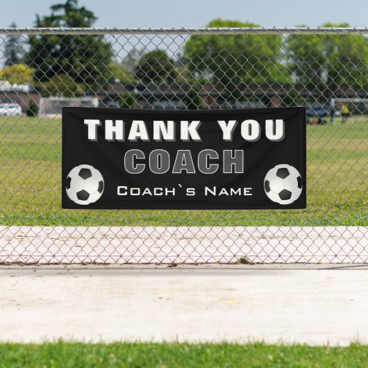 Fußball Danke Trainer Banner (Insitu)