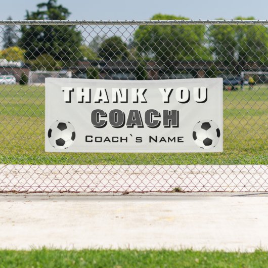 Fußball Danke Trainer Banner (Insitu)