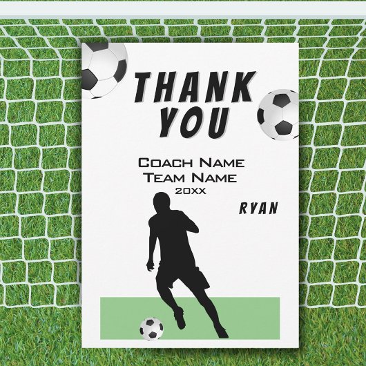Fußball Danke Trainer Karte