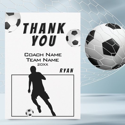 Fußball Danke Trainer Karte