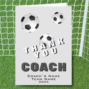 Fußball Danke Trainer Karte