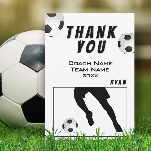 Fußball Danke Trainer Karte