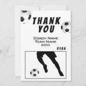 Fußball Danke Trainer Karte (Vorderseite)