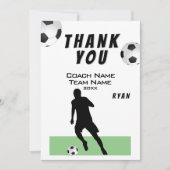Fußball Danke Trainer Karte (Vorderseite)