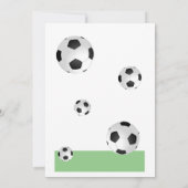 Fußball Danke Trainer Karte (Rückseite)