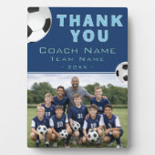 Fußball Danke Trainer Teamfoto  Fotoplatte (Vorderseite)
