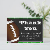 Fußball Dankeschön Karte für Fußballfans (Stehend Vorderseite)