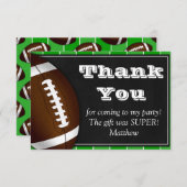 Fußball Dankeschön Karte für Fußballfans (Vorne/Hinten)