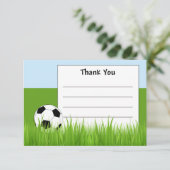 Fußball Dankeschön Karten (Stehend Vorderseite)