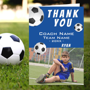 Fußball Dankeschön Trainer Fotokarte Dankeskarte