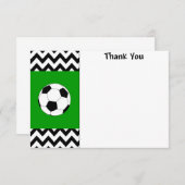 Fußball dankt Ihnen Mitteilungskarten (Vorne/Hinten)