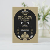Fußball Das große Party des Game TV RSVP Karte (Stehend Vorderseite)