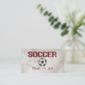 Fußball, das ist alles visitenkarte (Stehend Vorderseite)