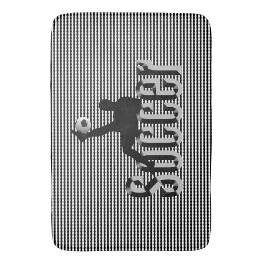 Fußball Das Spiel, Memory Foam Bathmat Badematte (Vorderseite Vertikal)