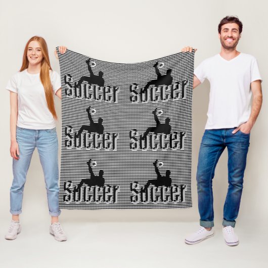 Fußball Das Spiel, Mittelfläschchen Fleecedecke (Beispiel)
