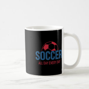 Fußball den ganzen Tag, jeden Tag Fan-Training Fuß Kaffeetasse