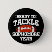 Fußball der 10. Klasse, bereit zur Rückkehr zur Sc Button (Vorderseite)