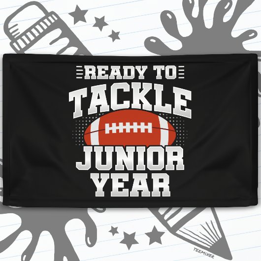 Fußball der 11. Klasse, bereit, wieder zur Schule Banner